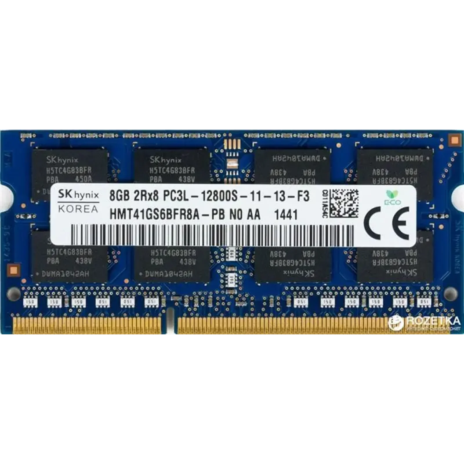 Модуль памяти SO-DIMM 8GB/1600 DDR3L Hynix (HMT41GS6BFR8A-PB) UA