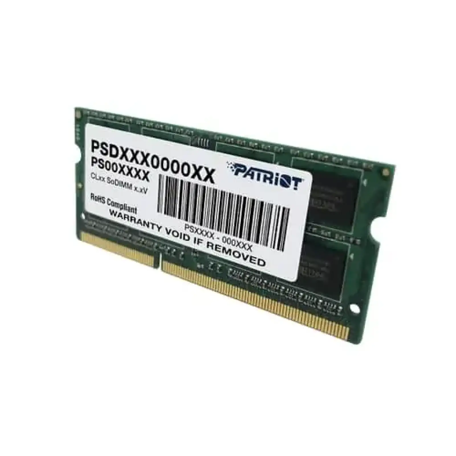 Оперативна пам'ять SO-DIMM 8GB/1600 DDR3 1.5В Patriot Signature Line (PSD38G16002S) UA