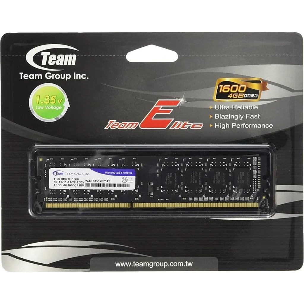 Модуль памяти DDR3 4GB/1600 1,35V Team Elite (TED3L4G1600C1101) UA
