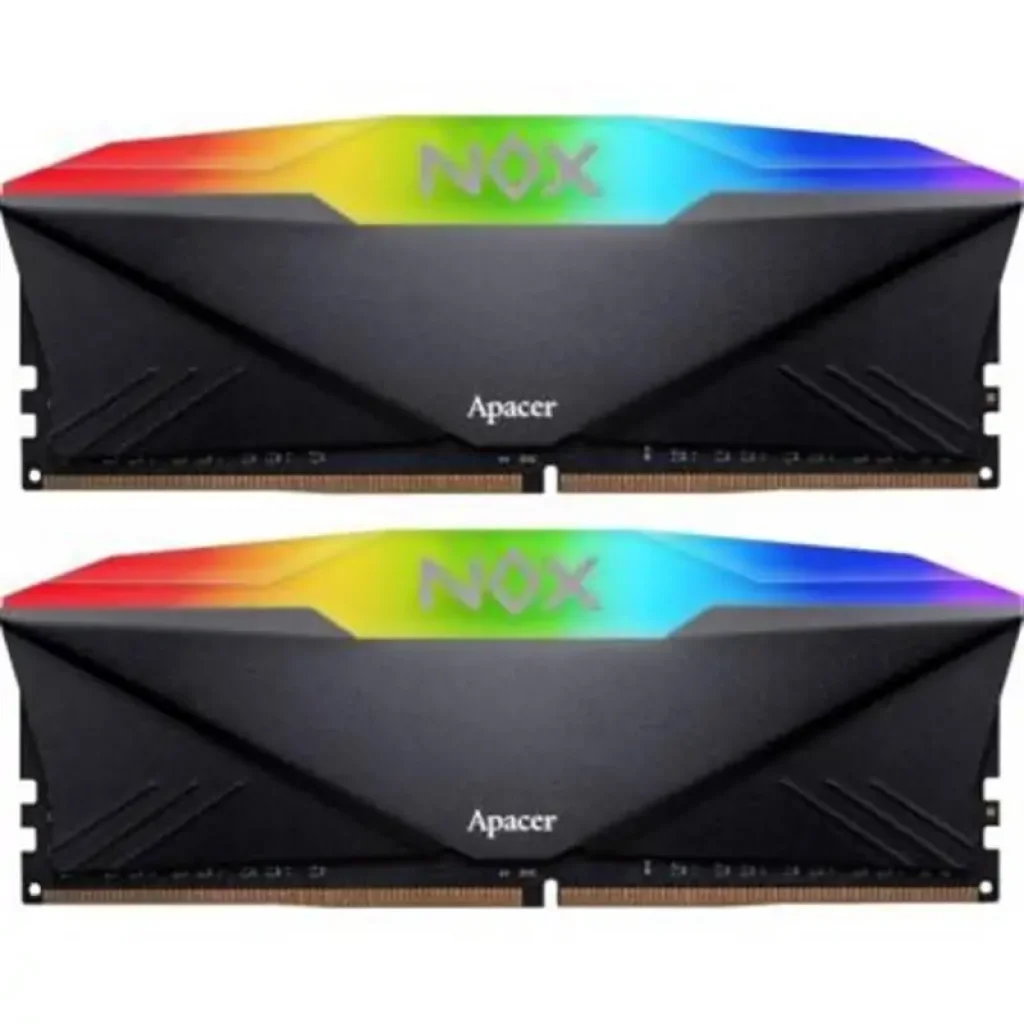 Модуль памяти DDR4 2x8GB/3200 Apacer NOX RGB Black (AH4U16G32C28YNBAA-2) UA