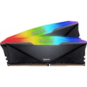 Модуль памяти DDR4 2x8GB/3200 Apacer NOX RGB Black (AH4U16G32C28YNBAA-2) UA