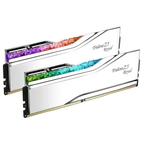 Модуль пам`ятi DDR5 2x16GB/6000 G.Skill Trident Z5 Royal Silver (F5-6000J2836G16GX2-TR5S) UA