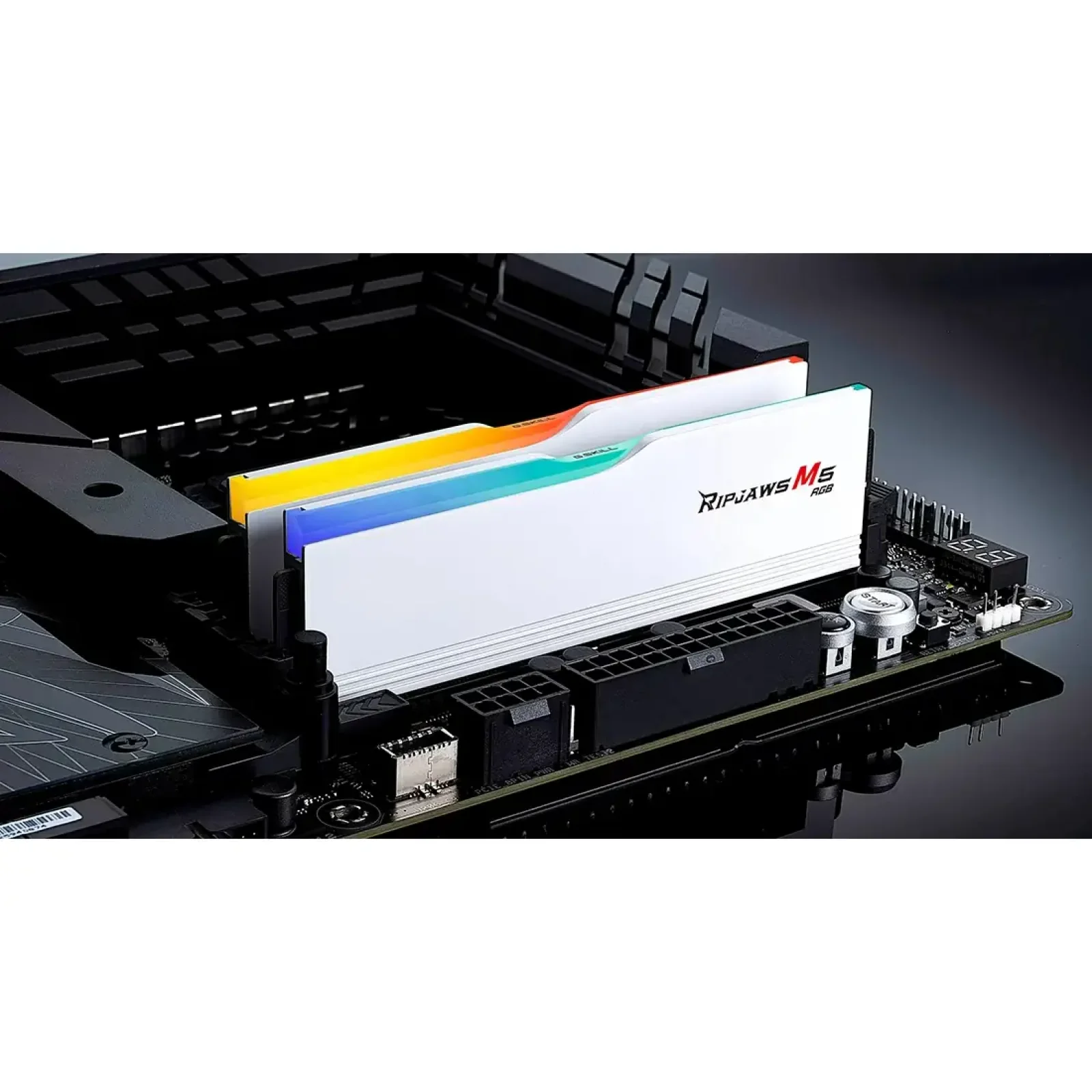 Модуль пам`ятi DDR5 2x32GB/6000 G.Skill Ripjaws M5 RGB White (F5-6000J3040G32GX2-RM5RW) UA