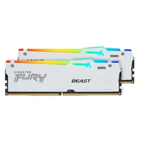 Оперативна пам'ять Kingston Fury Beast DDR5 2х16GB/6000 RGB White (KF560C36BWE2AK2-32) UA