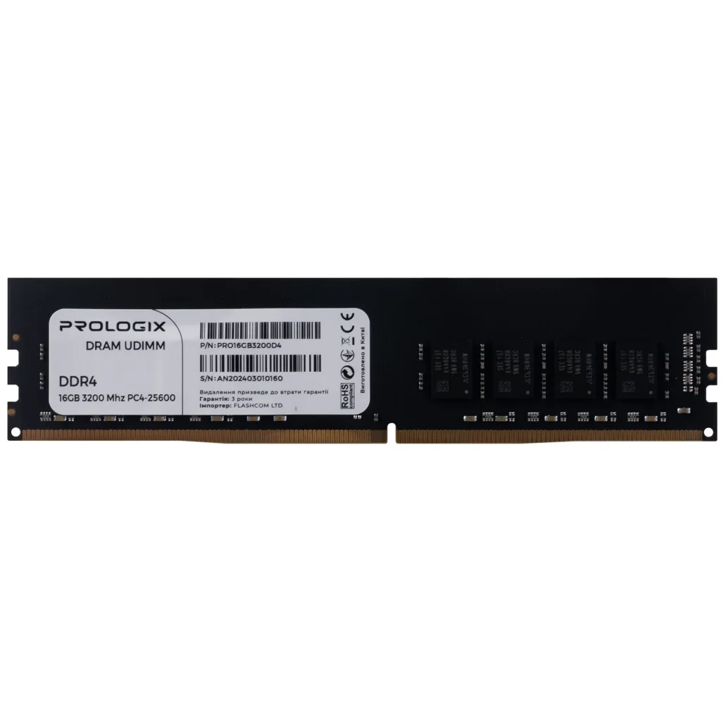 Модуль памяти DDR4 16GB/3200 Prologix (PRO16GB3200D4) UA