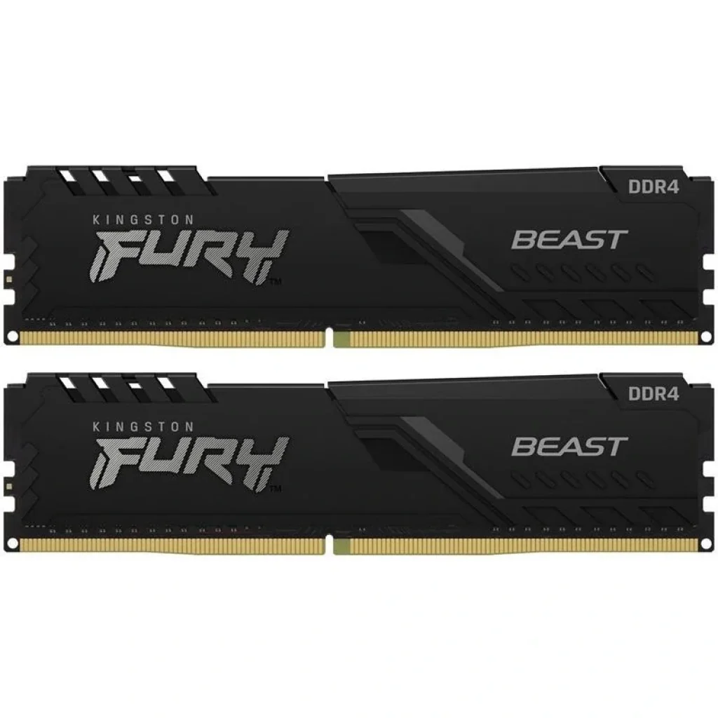 Модуль памяти DDR4 2x16GB/3200 Kingston Fury Beast Black (KF432C16BBK2/32) UA