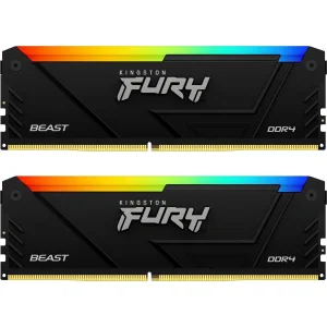 Модуль пам'яті DDR4 2x16GB/3200 Kingston Fury Beast RGB (KF432C16BB12AK2/32) UA