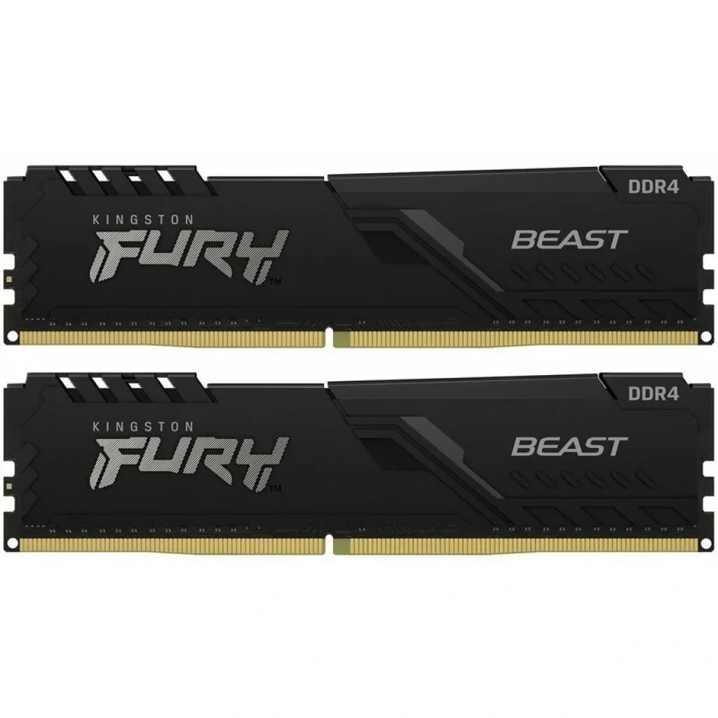 Модуль памяти DDR4 2x16GB/3200 Kingston Fury Beast Black (KF432C16BB1K2/32) UA