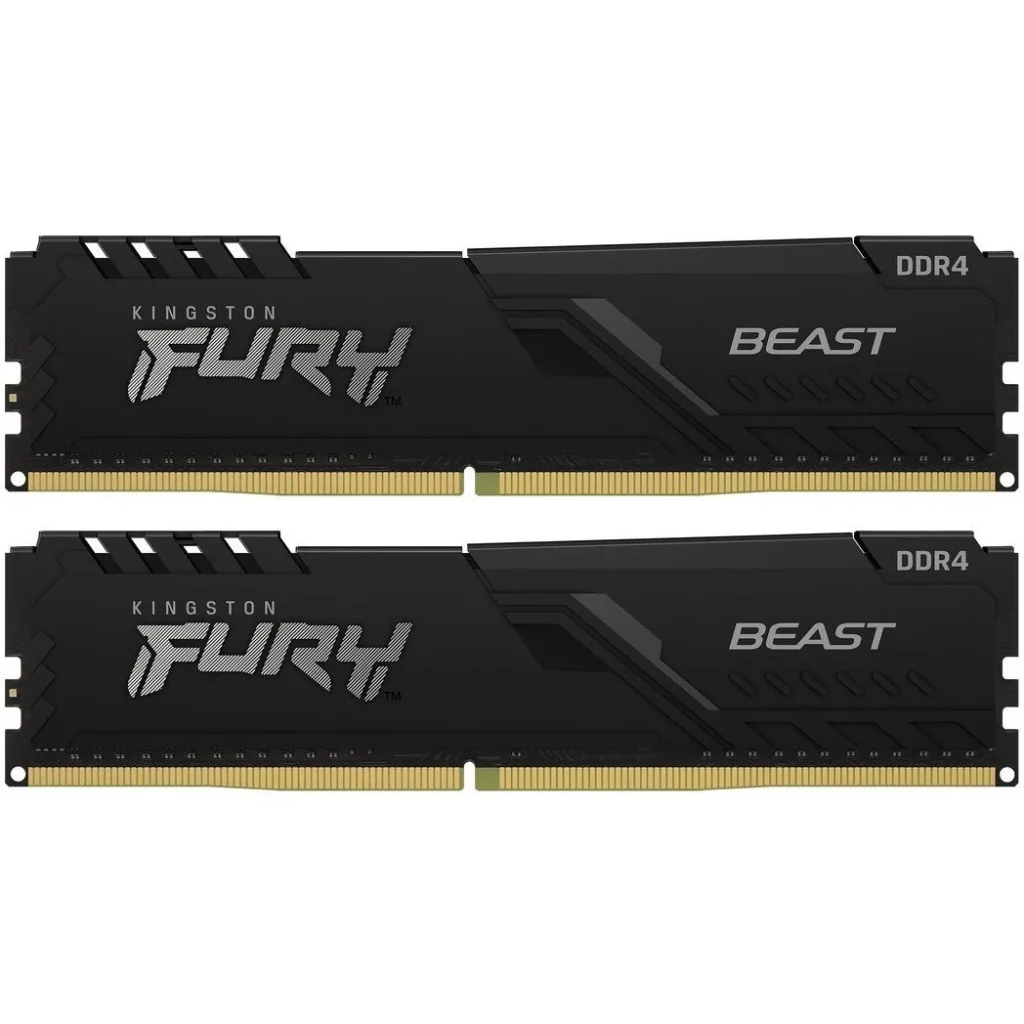 Модуль памяти DDR4 2x32GB/3200 Kingston Fury Beast Black (KF432C16BBK2/64) UA