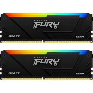 Модуль пам'яті DDR4 2x8GB/3200 Kingston Fury Beast RGB (KF432C16BB2AK2/16) UA