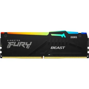 Модуль памяти DDR5 16GB/6400 Kingston Fury Beast RGB Black (KF564C32BBA-16) UA