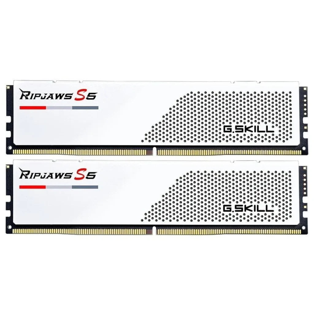 Модуль памяти DDR5 2x16GB/6000 G.Skill Ripjaws S5 White (F5-6000J3238F16GX2-RS5W) UA