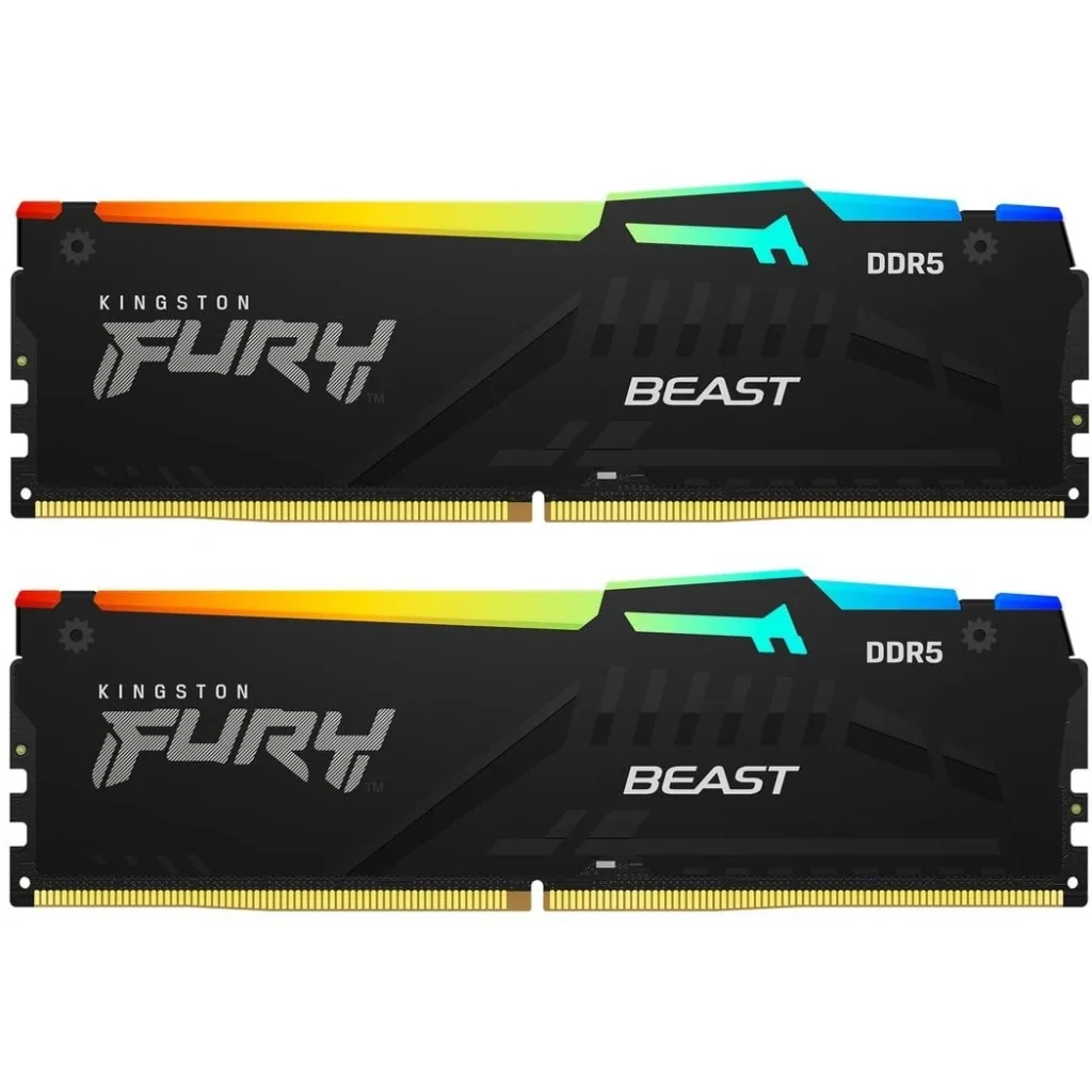 Модуль пам`яті DDR5 2x8GB/6000 Kingston Fury Beast RGB (KF560C36BBEAK2-16) UA
