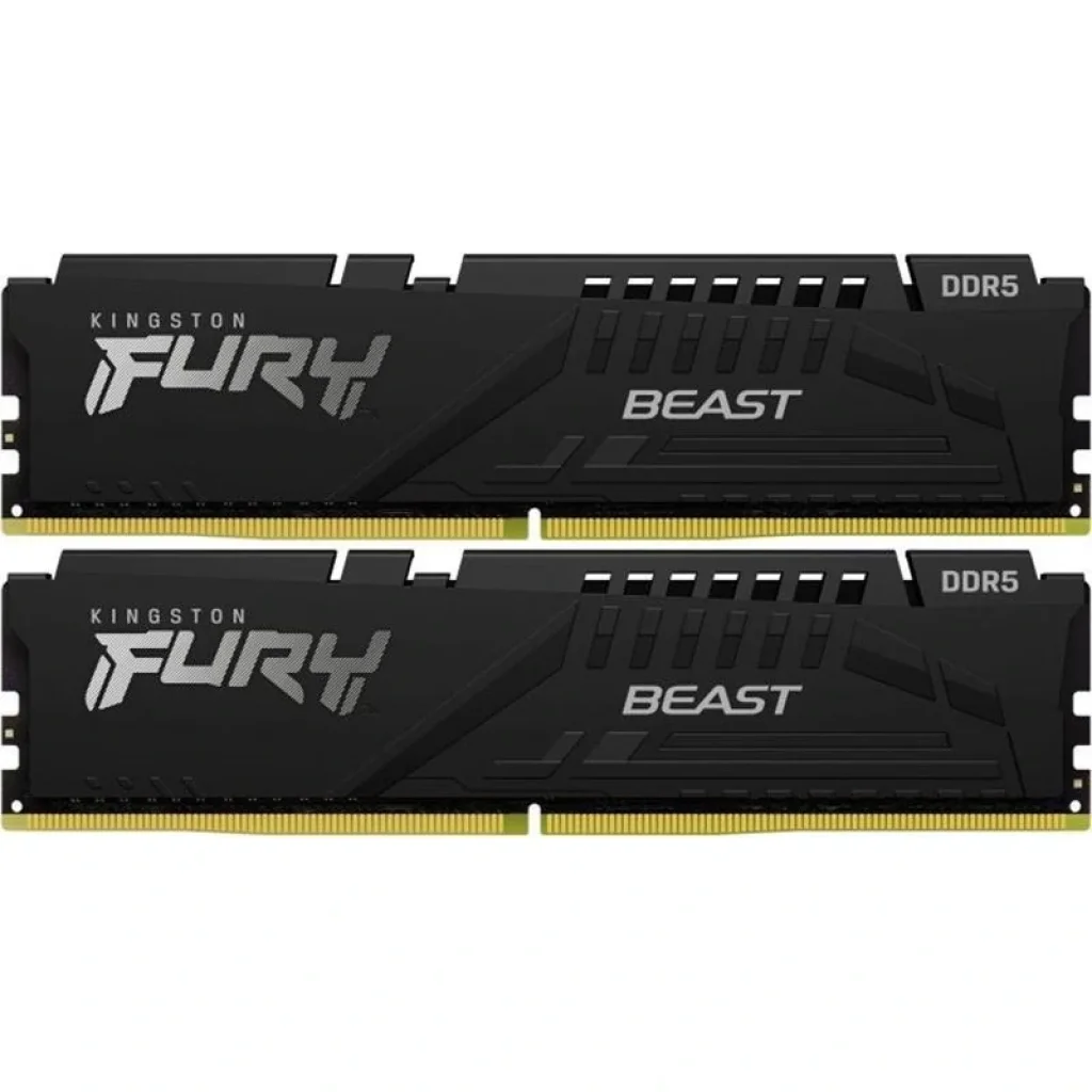 Модуль памяти DDR5 2x16GB/6400 Kingston Fury Beast Black (KF564C32BBK2-32) UA