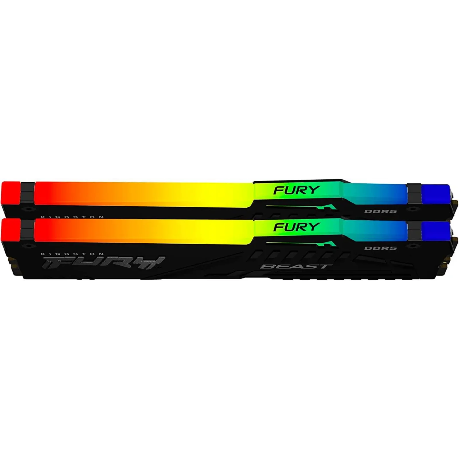 Оперативная память DDR5 2x32GB/5600 Kingston Fury Beast RGB Black (KF556C36BBE2AK2-64) UA