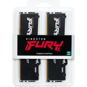 Оперативная память DDR5 2x32GB/5600 Kingston Fury Beast RGB Black (KF556C36BBE2AK2-64) UA