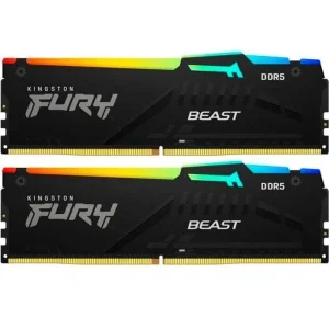 Модуль памяти DDR5 2x8GB/5200 Kingston Fury Beast RGB Black (KF552C36BBEAK2-16) UA