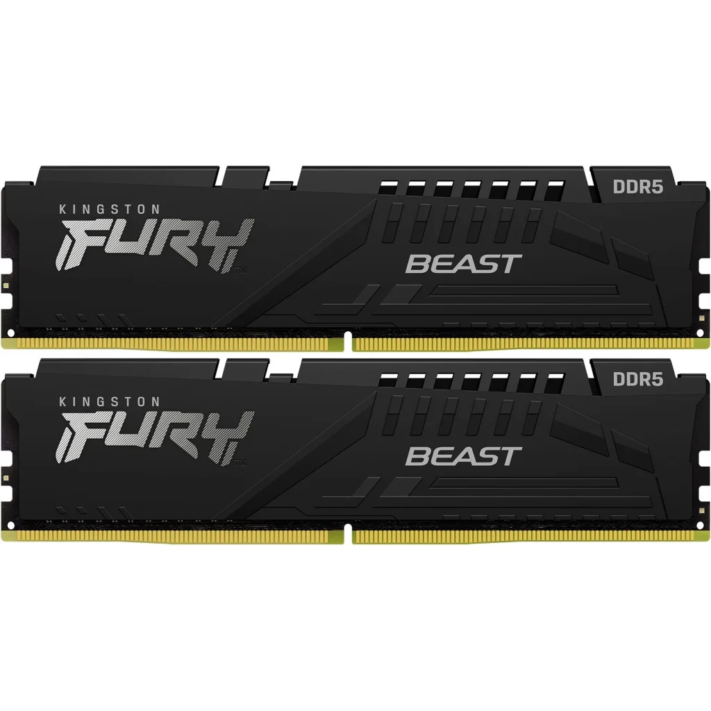 Модуль пам'яті DDR5 2x8GB/6000 Kingston Fury Beast Black (KF560C30BBEK2-16) UA