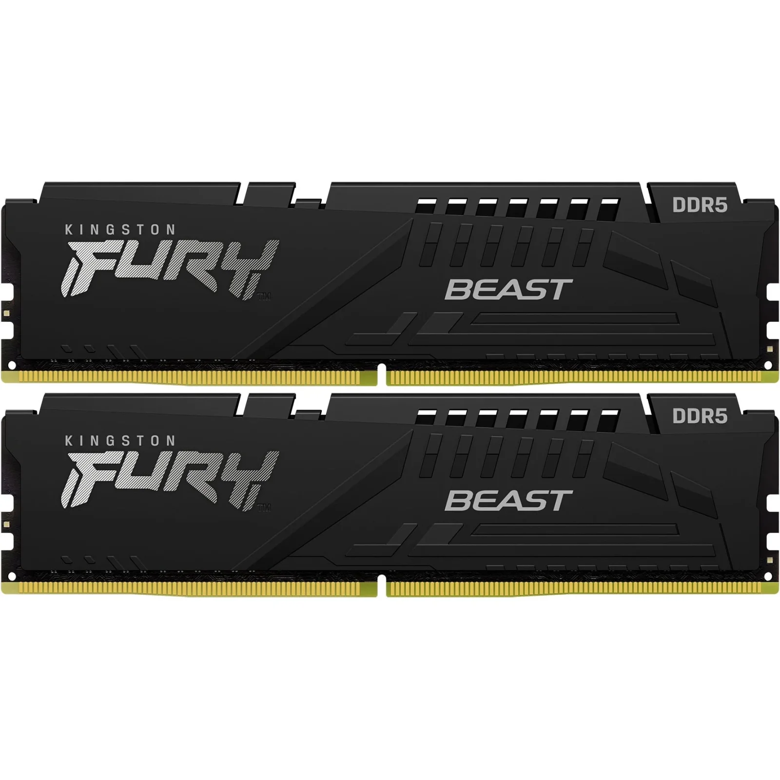 Модуль пам'яті DDR5 2x8GB/6000 Kingston Fury Beast Black (KF560C30BBEK2-16) UA