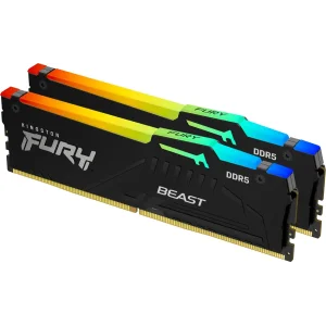 Оперативная память DDR5 32GB/5600 Kingston Fury Beast RGB Black (KF556C36BBE2A-32) UA
