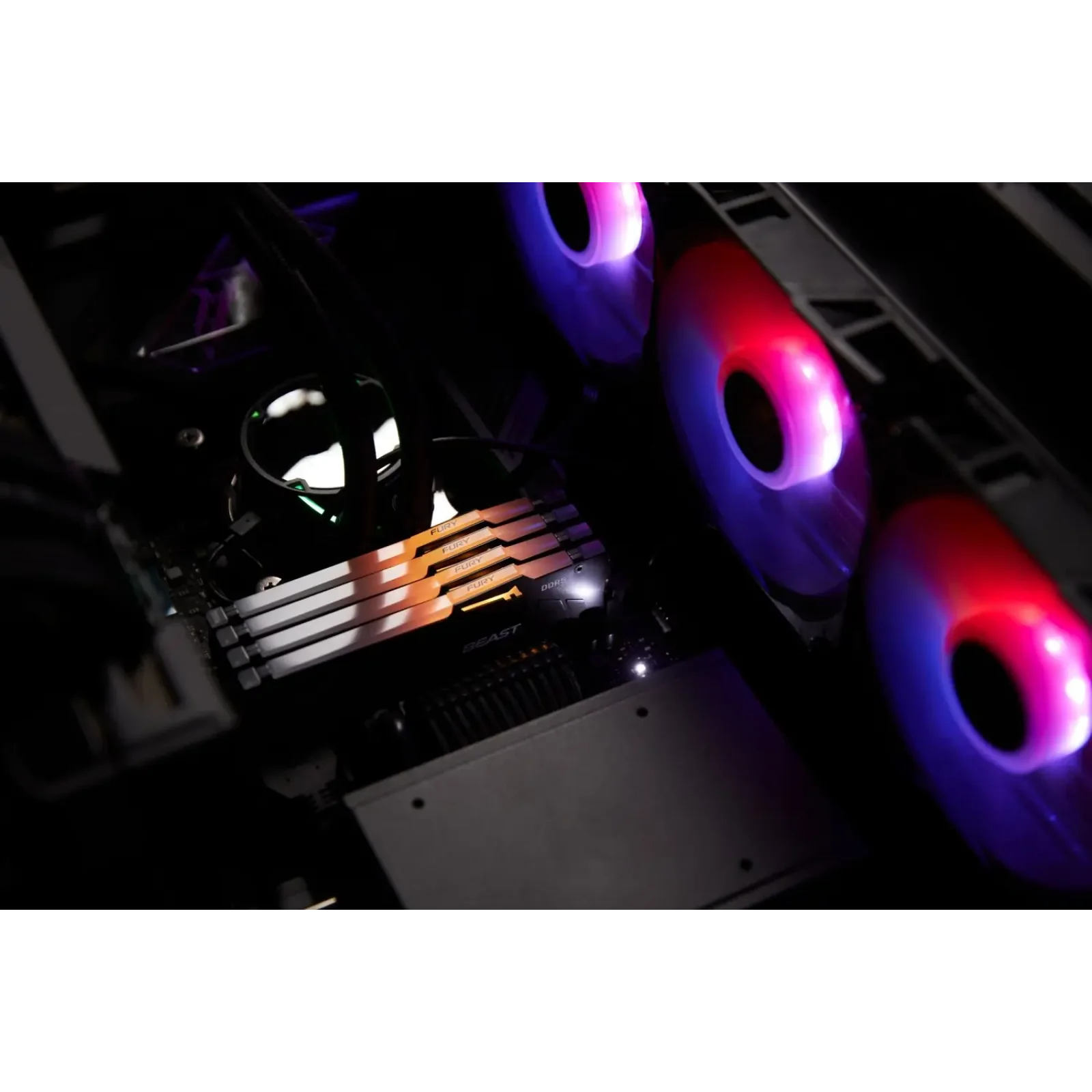 Оперативная память DDR5 32GB/5600 Kingston Fury Beast RGB Black (KF556C36BBE2A-32) UA