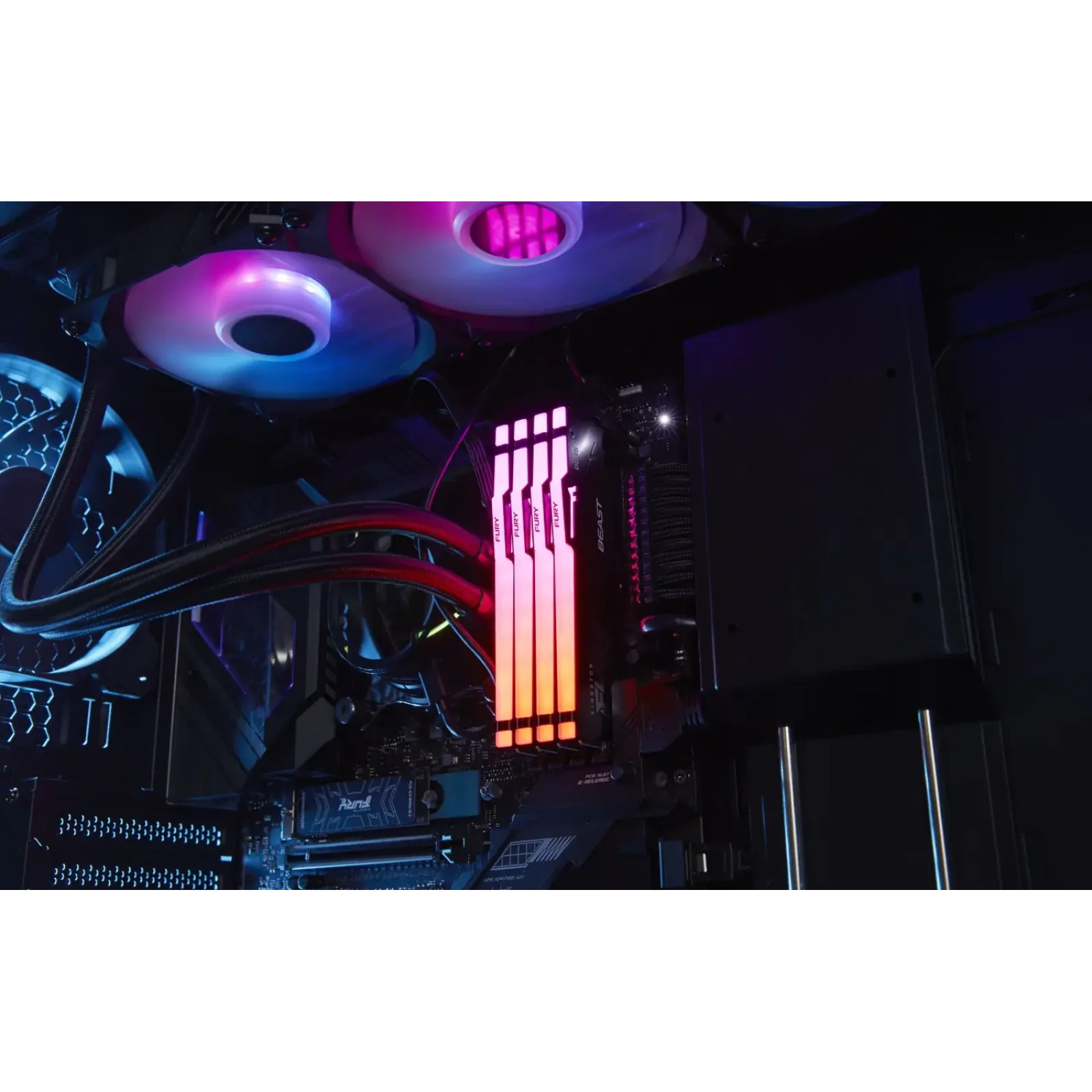 Оперативная память DDR5 32GB/5600 Kingston Fury Beast RGB Black (KF556C36BBE2A-32) UA