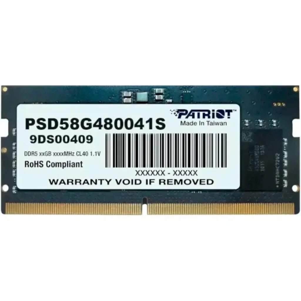 Модуль пам'яті SO-DIMM 8GB/4800 DDR5 Patriot Signature Line (PSD58G480041S) UA