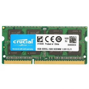 Модуль памяти SO-DIMM DDR3L 8GB/1600 Crucial (CT102464BF160B.C16FPD) UA