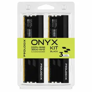 Модуль пам`ятi Prologix 16 GB (2x8GB) DDR4 3200 MHz Onyx Black (PRO16GB3200YB4K) UA
