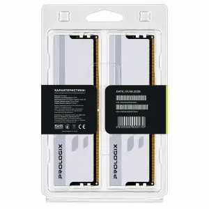 Модуль пам`ятi Prologix 16 GB (2x8GB) DDR4 3200 MHz Onyx White (PRO16GB3200YW4K) UA
