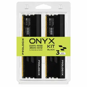 Модуль пам`ятi Prologix 16 GB (2x8GB) DDR4 3600 MHz Onyx Black (PRO16GB3600YB4K) UA