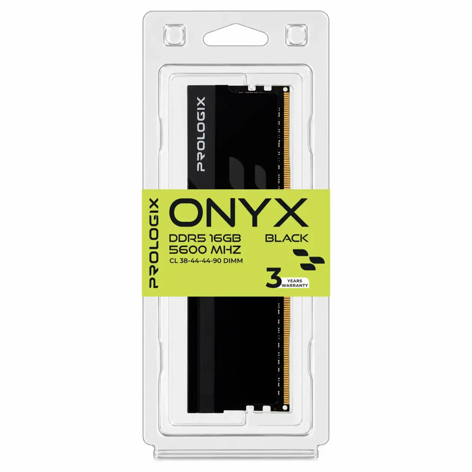 Модуль пам`ятi Prologix 16 GB DDR5 5600 MHz Onyx Black (PRO16GB5600YB5) UA