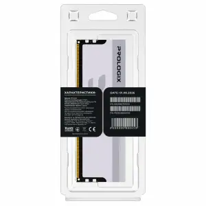 Модуль пам`ятi DDR5 16GB/5600 Prologix ONYX White (PRO16GB5600YW5) UA