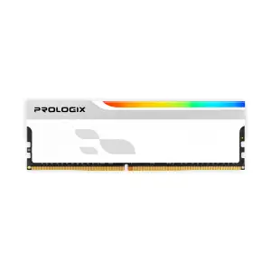 Модуль пам`ятi DDR5 16GB/5600 Prologix ONYX White RGB (PRO16GB5600YWR5) UA