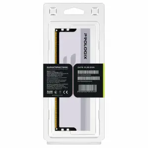 Модуль пам`ятi DDR5 16GB/5600 Prologix ONYX White RGB (PRO16GB5600YWR5) UA