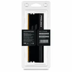 Модуль пам`ятi Prologix 16 GB DDR5 6000 MHz Onyx Black (PRO16GB6000YB5) UA