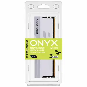 Модуль пам`ятi Prologix 16 GB DDR5 6000 MHz Onyx White RGB (PRO16GB6000YWR5) UA