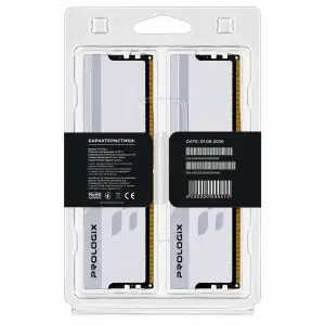 Модуль пам`ятi Prologix 32 GB (2x16GB) DDR4 3600 MHz Onyx White (PRO32GB3600YW4K) UA