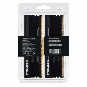 Модуль пам`ятi Prologix 32 GB (2x16GB) DDR5 5600 MHz Onyx Black (PRO32GB5600YB5K) UA