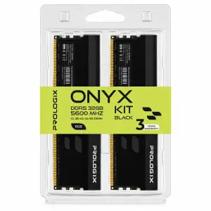 Модуль пам`ятi DDR5 2x16GB/5600 Prologix ONYX Black RGB (PRO32GB5600YBR5K) UA