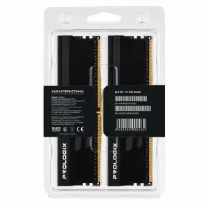 Модуль пам`ятi DDR5 2x16GB/5600 Prologix ONYX Black RGB (PRO32GB5600YBR5K) UA