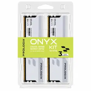 Модуль пам`ятi Prologix 32 GB (2x16GB) DDR5 6000 MHz Onyx White (PRO32GB6000YW5K) UA