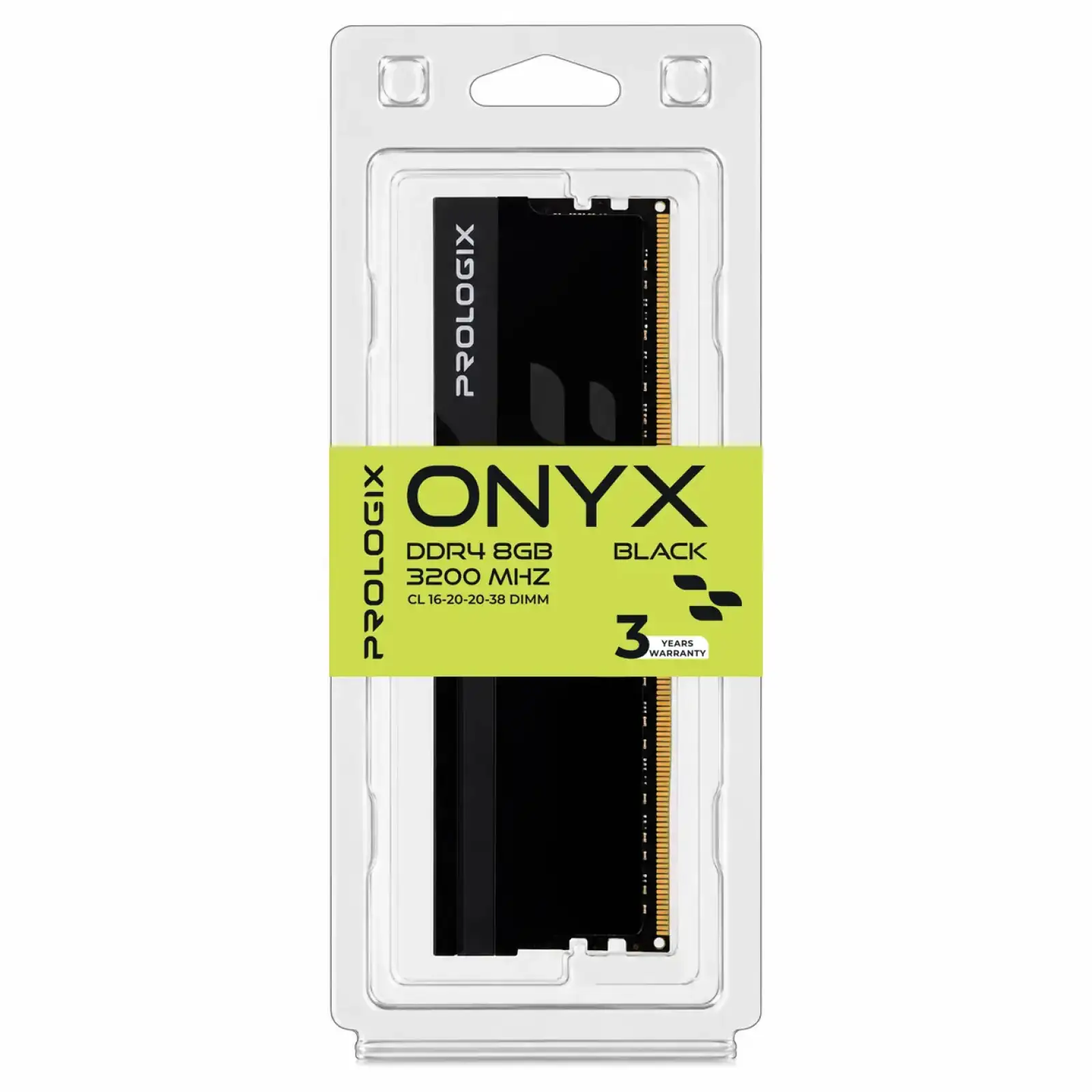 Модуль пам`ятi Prologix 8 GB DDR4 3200 MHz Onyx Black (PRO8GB3200YB4) UA