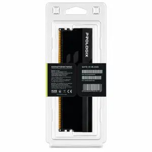 Модуль пам`ятi Prologix 8 GB DDR4 3200 MHz Onyx Black (PRO8GB3200YB4) UA