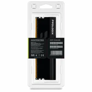Модуль пам`ятi Prologix 8 GB DDR4 3200 MHz Onyx Black RGB (PRO8GB3200YBR4) UA