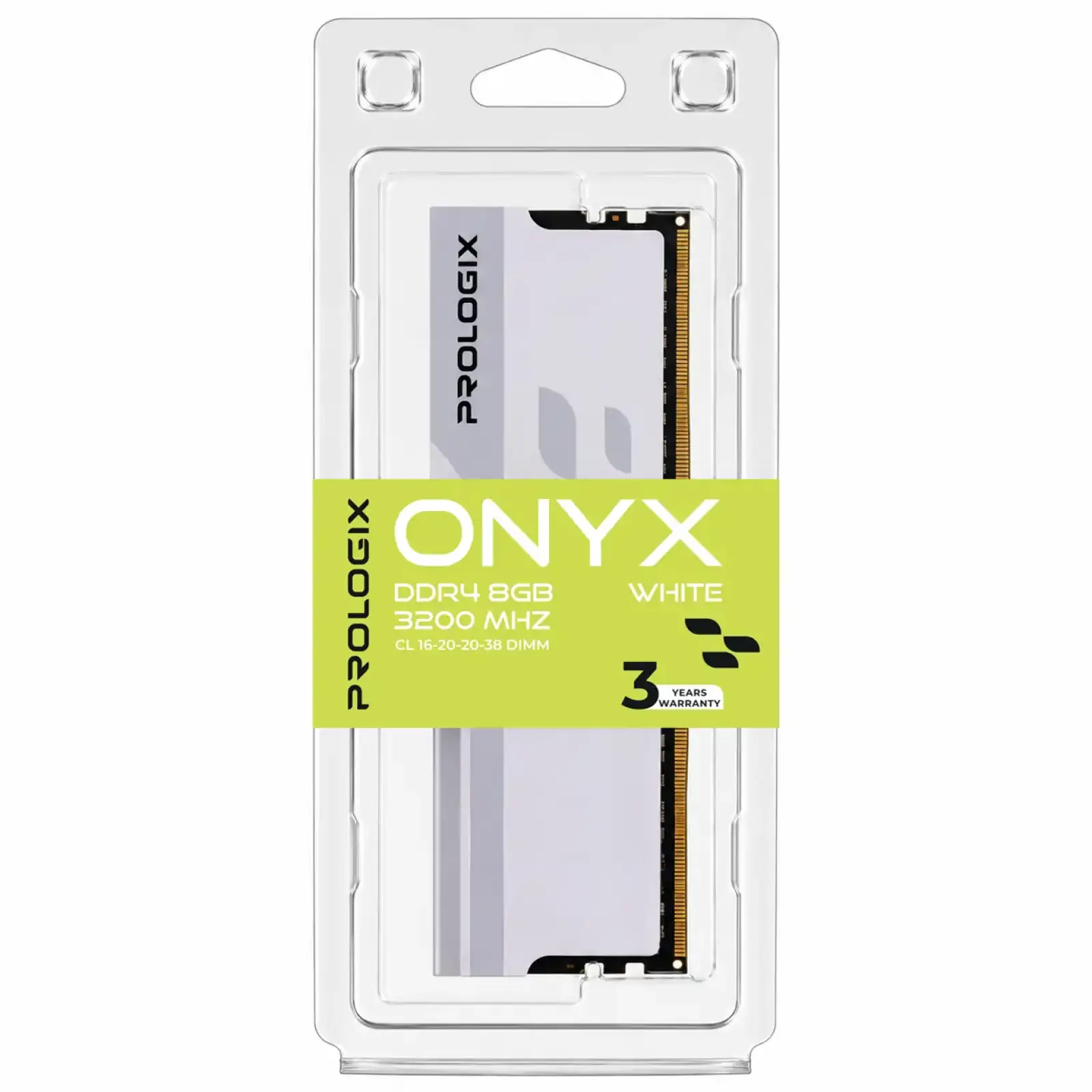 Модуль пам`ятi Prologix 8 GB DDR4 3200 MHz Onyx White (PRO8GB3200YW4) UA