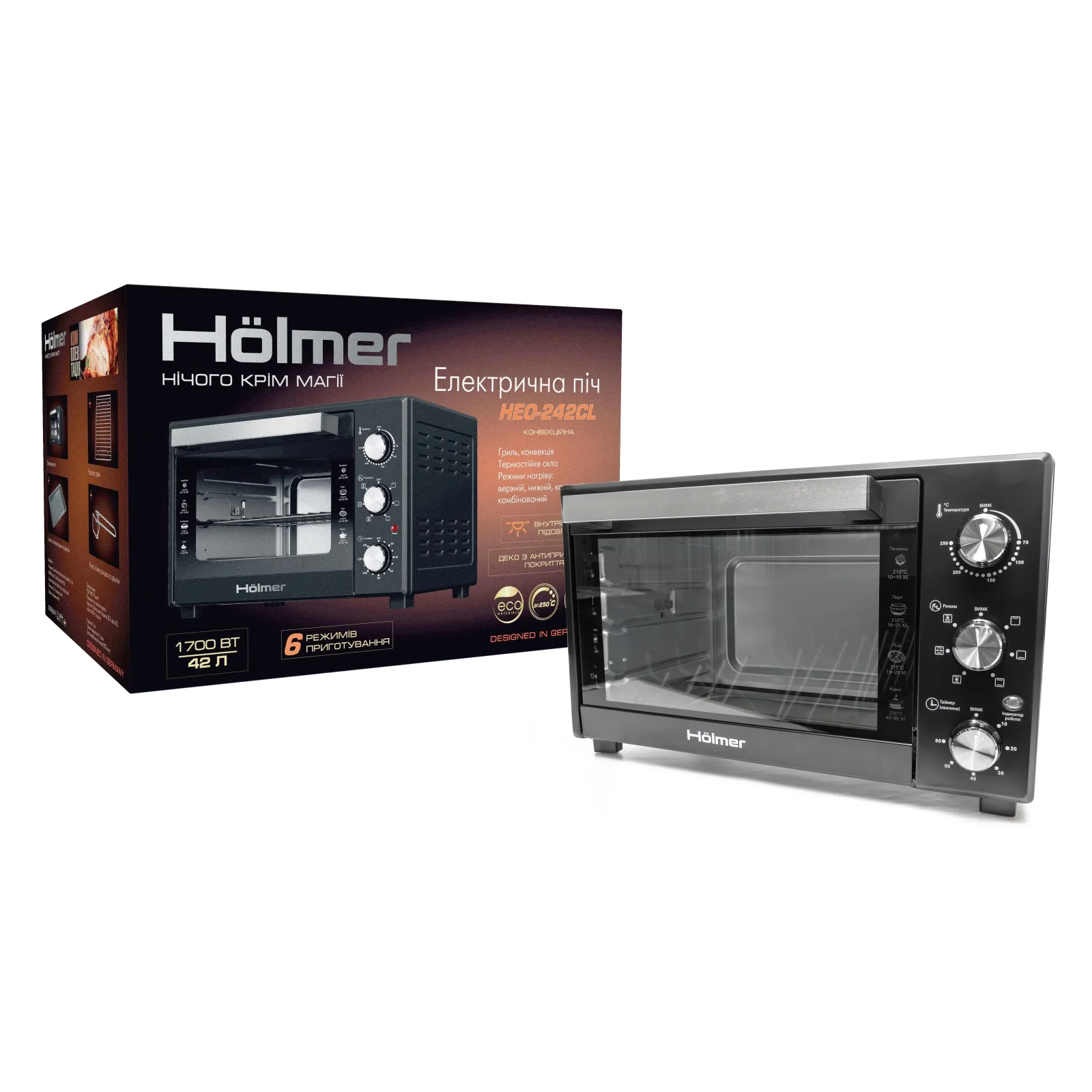 Электропечь Holmer HEO-242CL UA