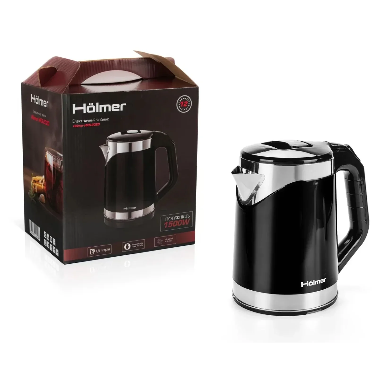 Електрочайник Holmer HKS-302D UA