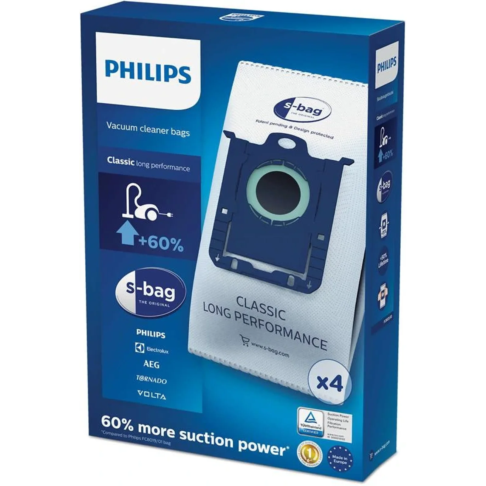 Комплект мішків Philips FC8021/03 S-bag UA