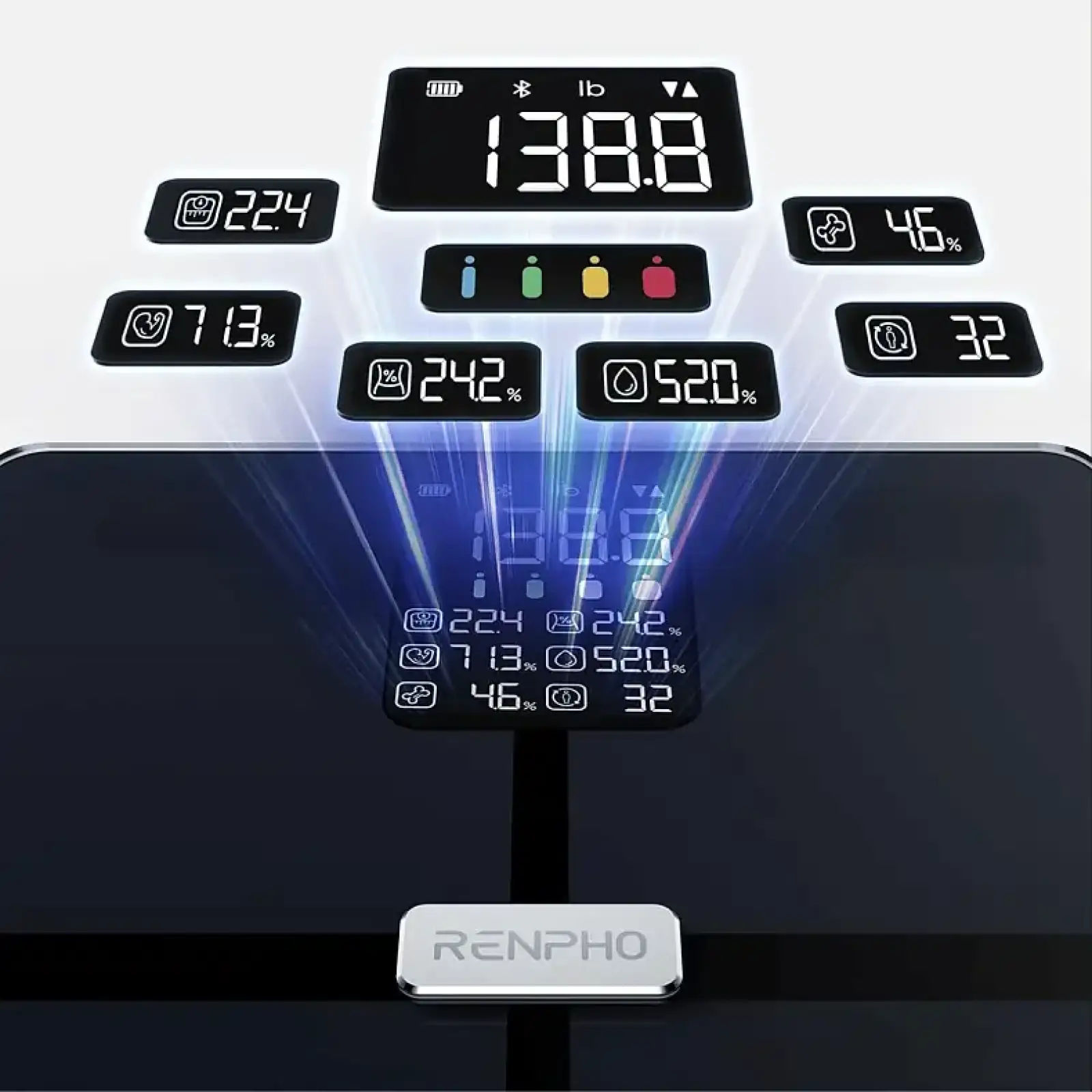 Весы напольные RENPHO Elis 2X Body Fat Scale (R-A018-BK) UA